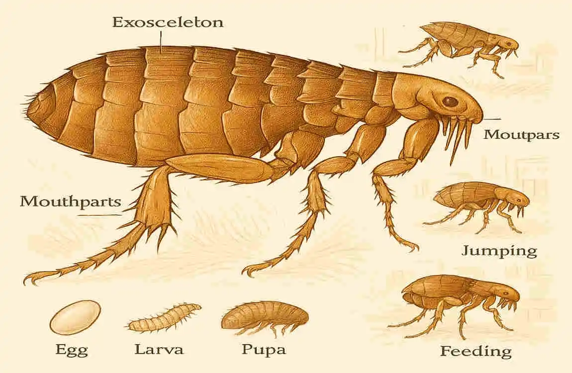 how fast do fleas spread in the house