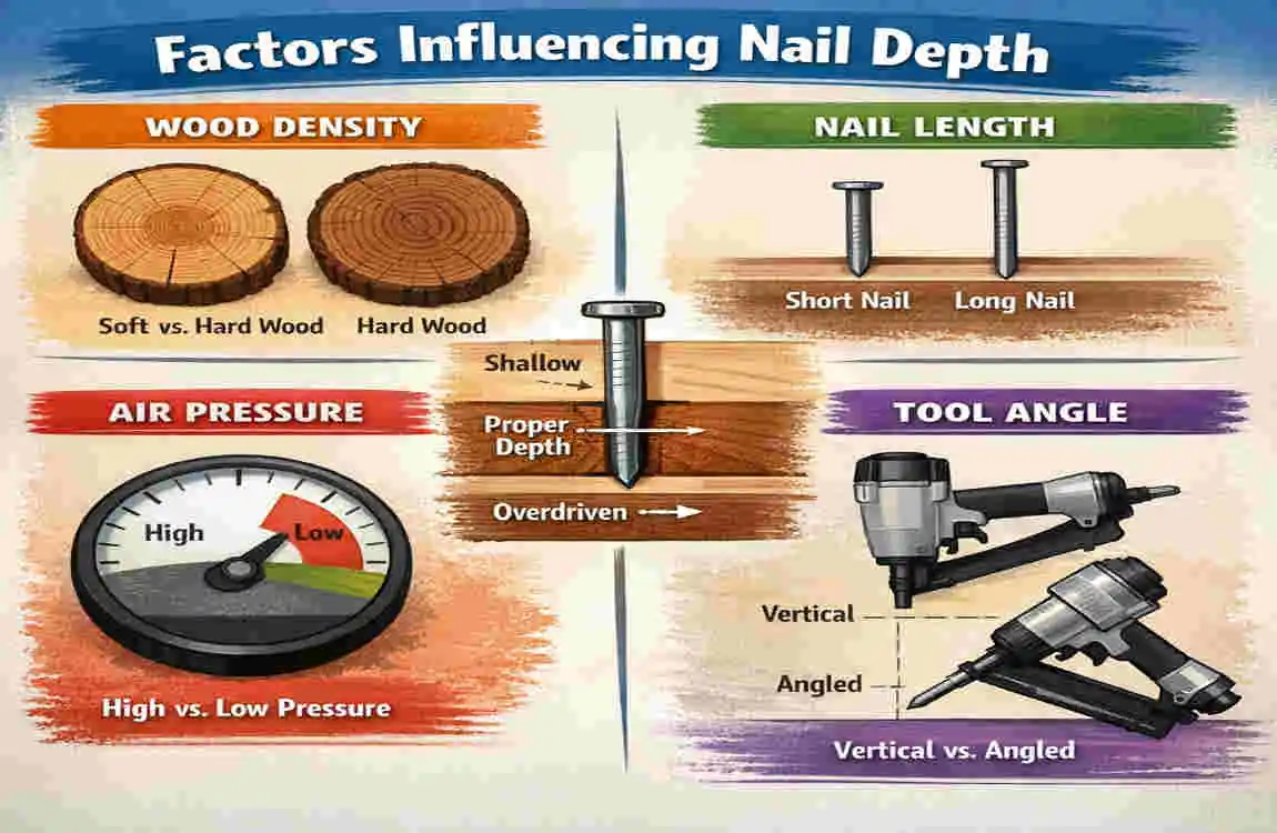 how far should house roofing nails