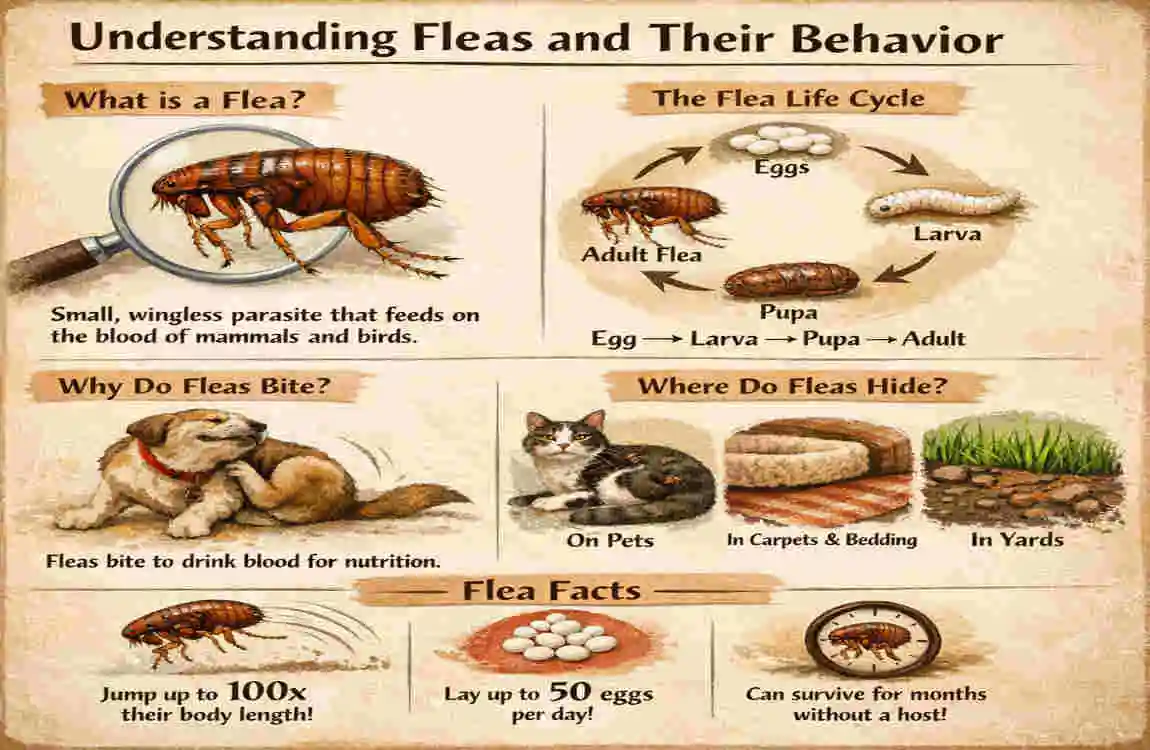 how fast do fleas spread in the house