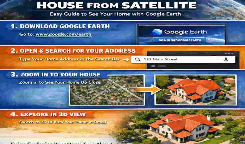 how can i view my house from satellite