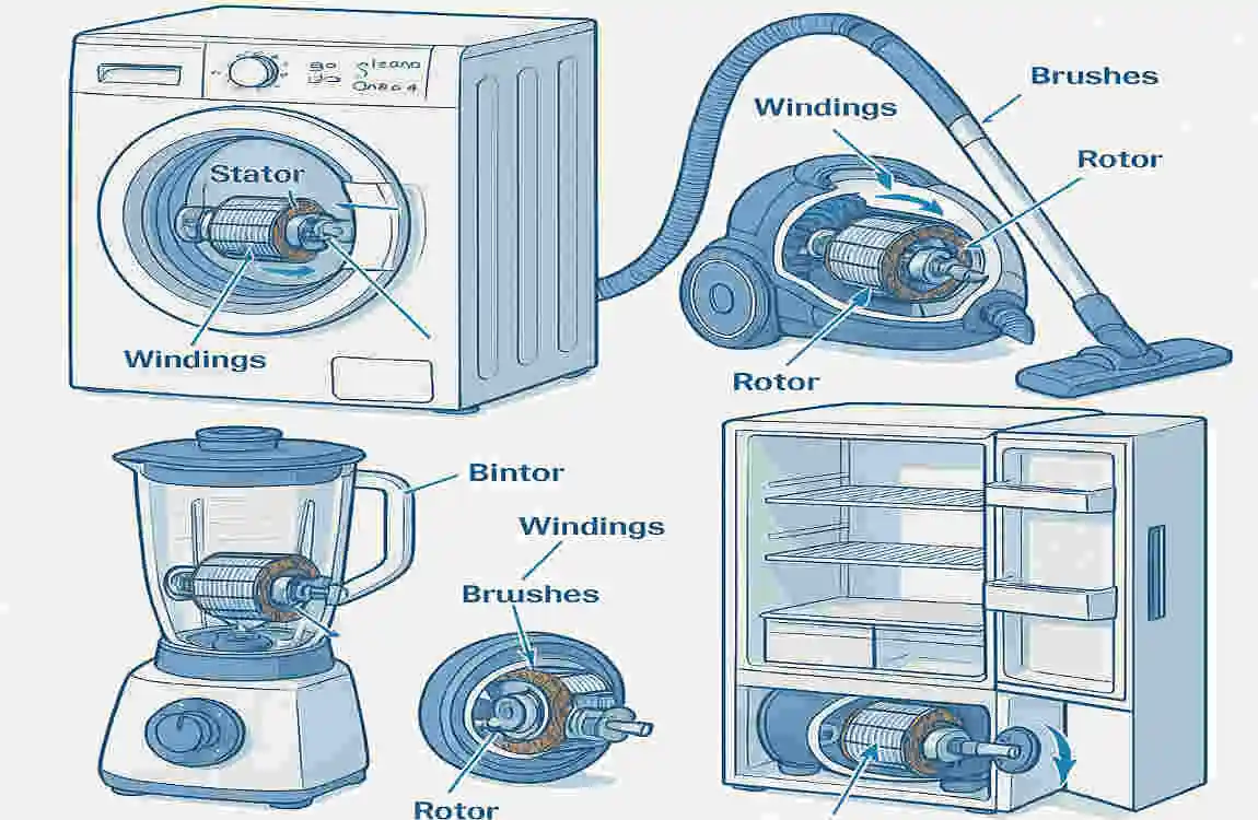 house appliances with electric motors