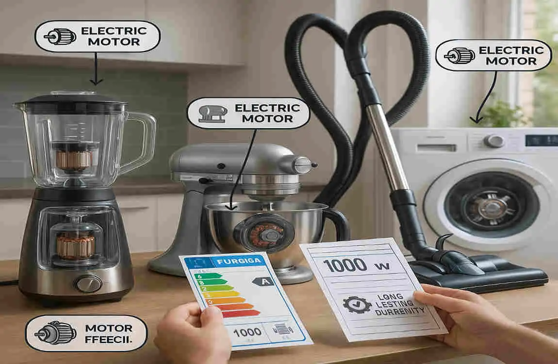 house appliances with electric motors