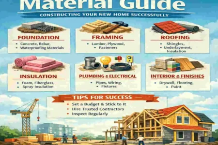 materials needed to build a house