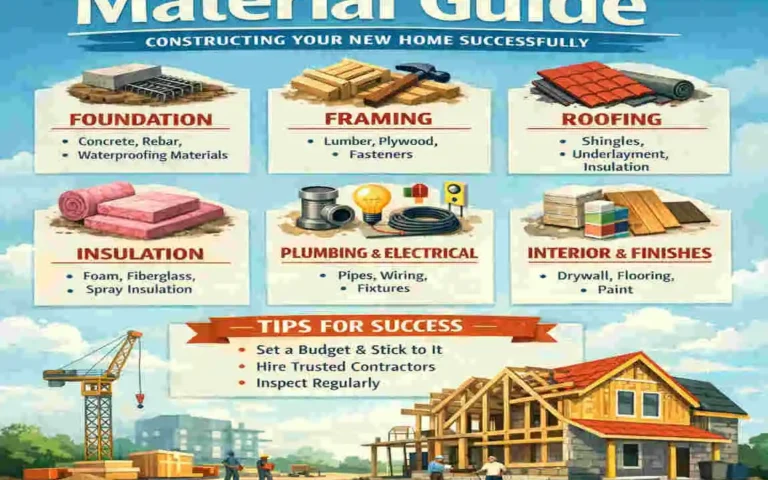 materials needed to build a house