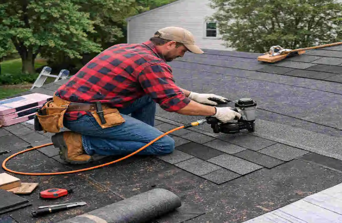 how far should house roofing nails penetrate