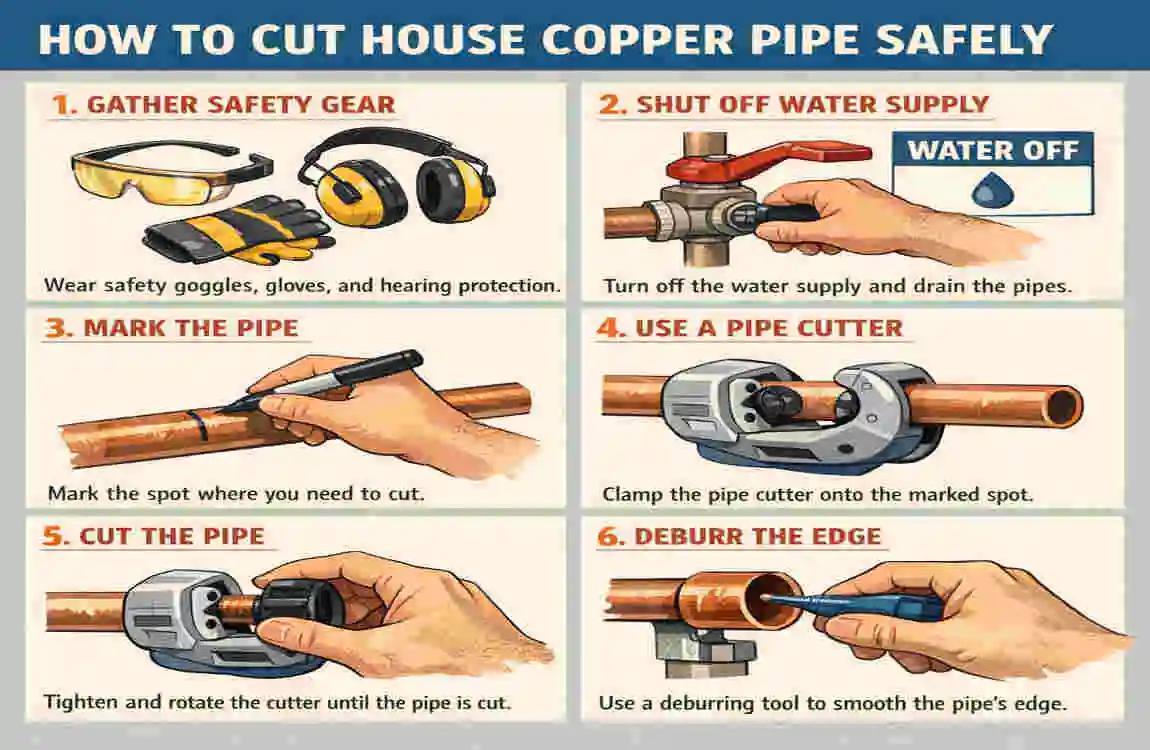 How to Cut House Copper Pipe