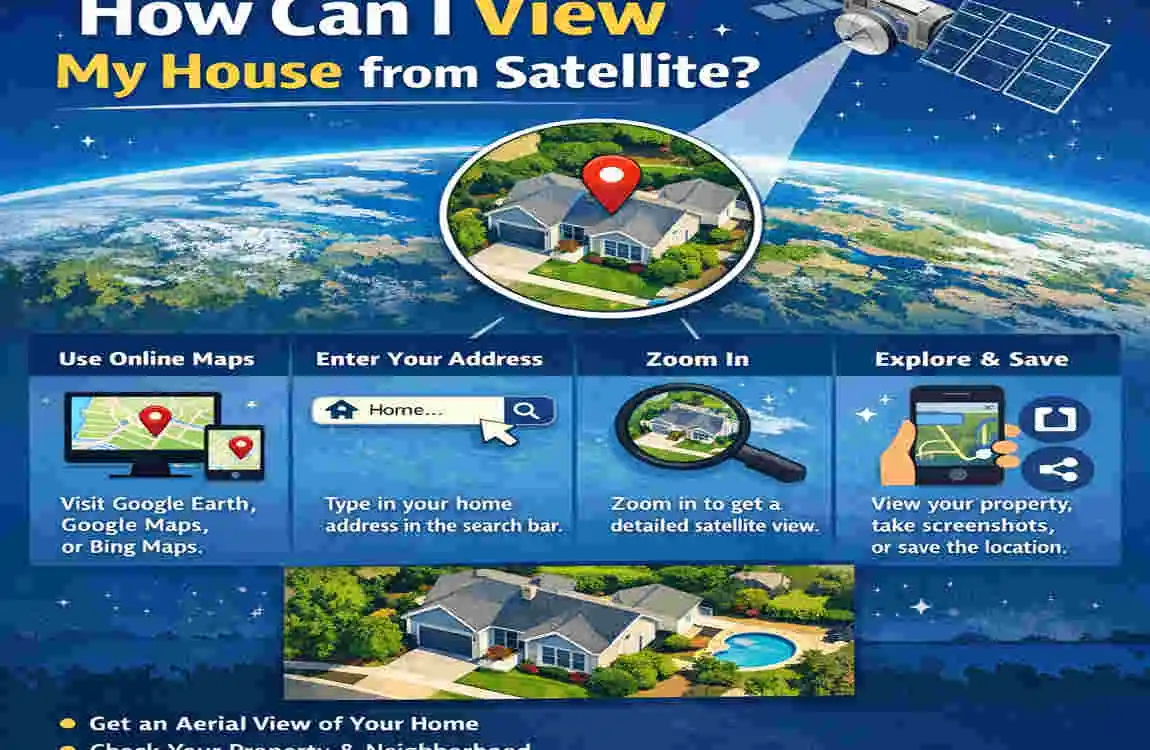 how can i view my house from satellite