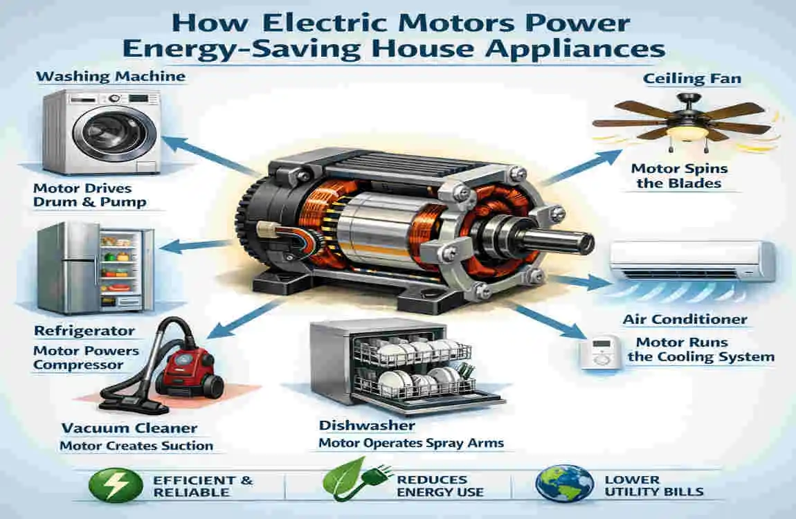 house appliances with electric motors