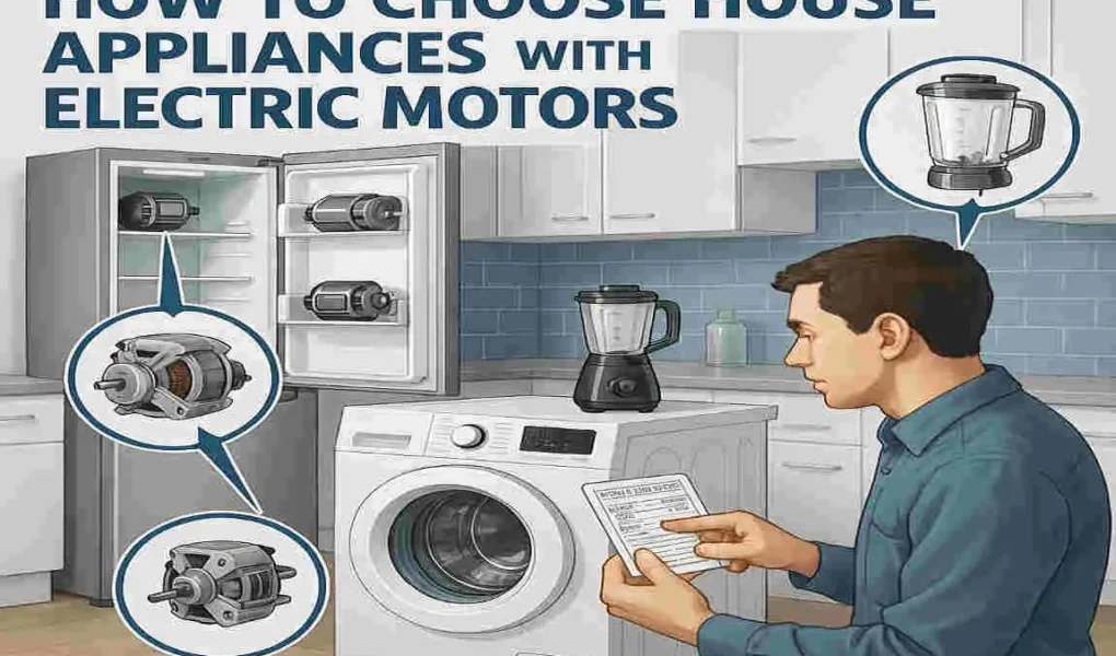 house appliances with electric motors