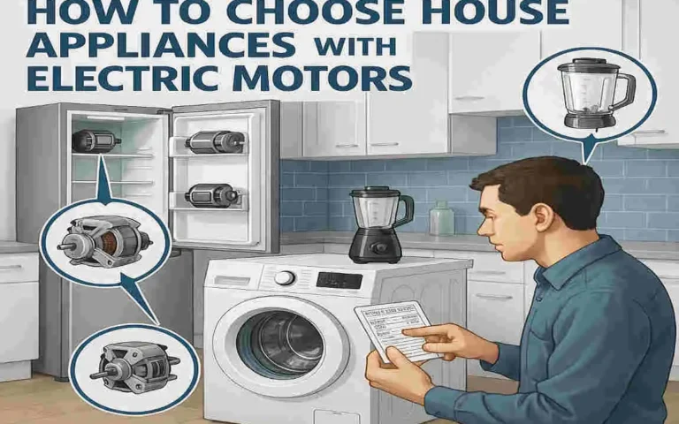 house appliances with electric motors