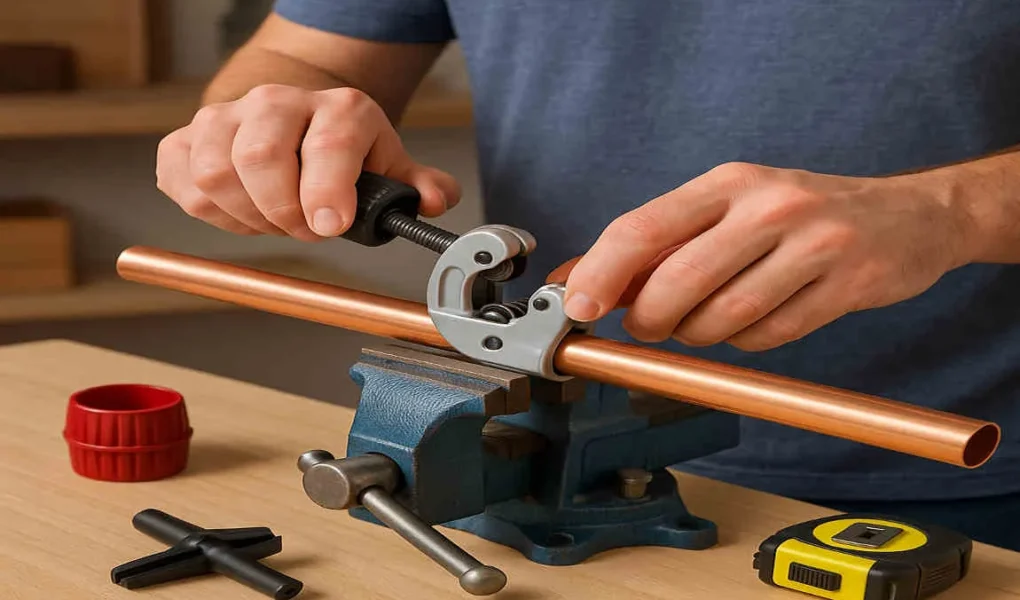how to cut house copper pipe
