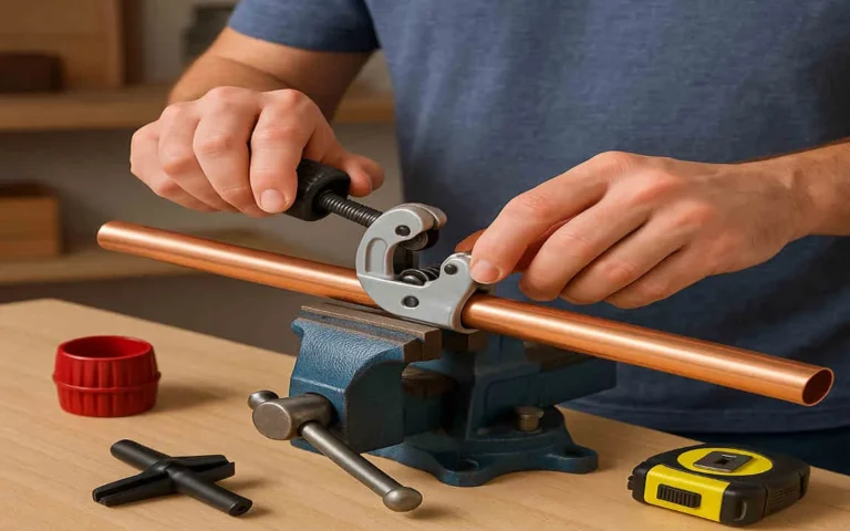 how to cut house copper pipe