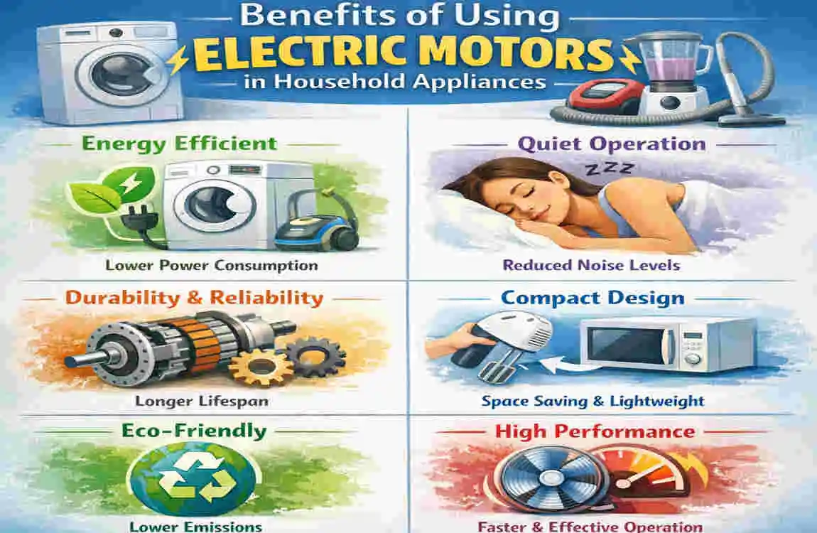 house appliances with electric motors