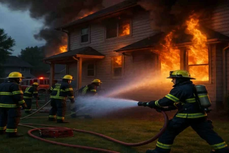 fireman house saved