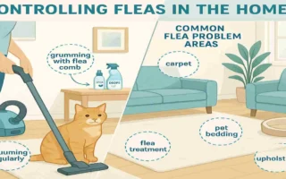 how fast do fleas spread in the house