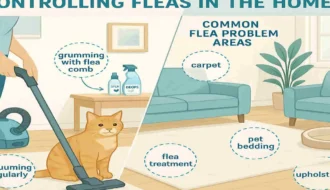 how fast do fleas spread in the house