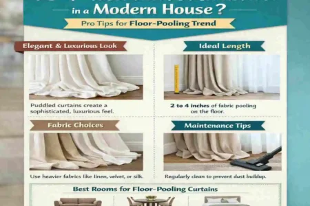 Should Curtains Touch the Floor in a Modern House? Pro Tips for Floor-Pooling Trend