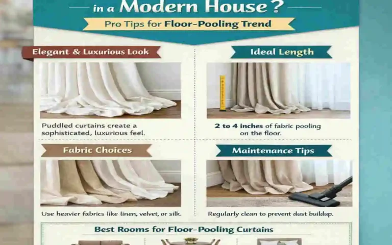 Should Curtains Touch the Floor in a Modern House? Pro Tips for Floor-Pooling Trend