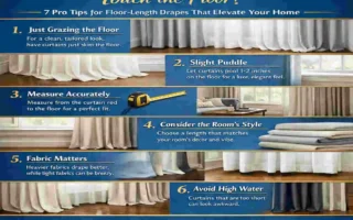 Should Curtains Touch the Floor