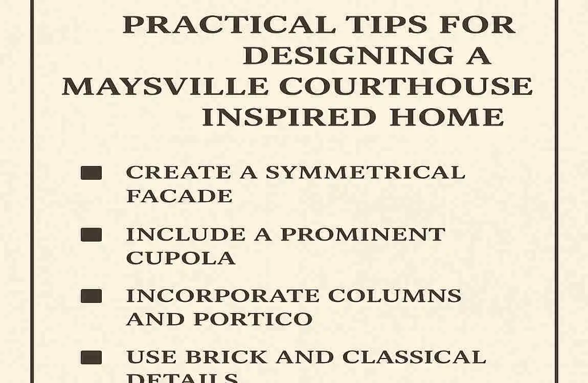 Maysville Courthouse Inspired Home Designs: Classic Architecture Meets Modern Living