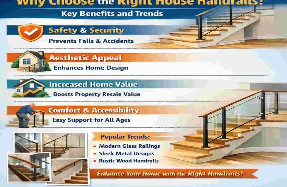 types of house handrails