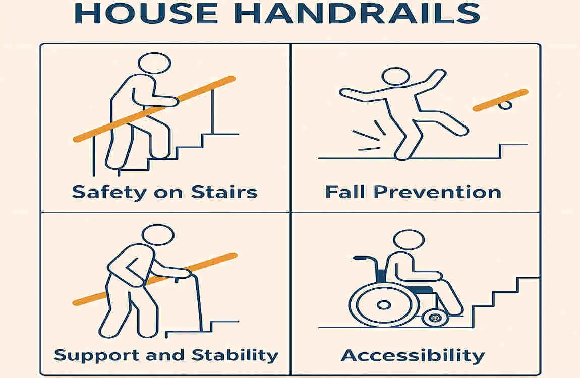 Stylish & Safe: Top Types of House Handrails