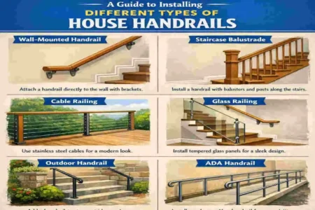 types of house handrails