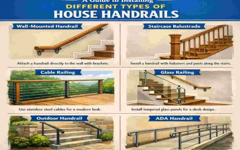 types of house handrails