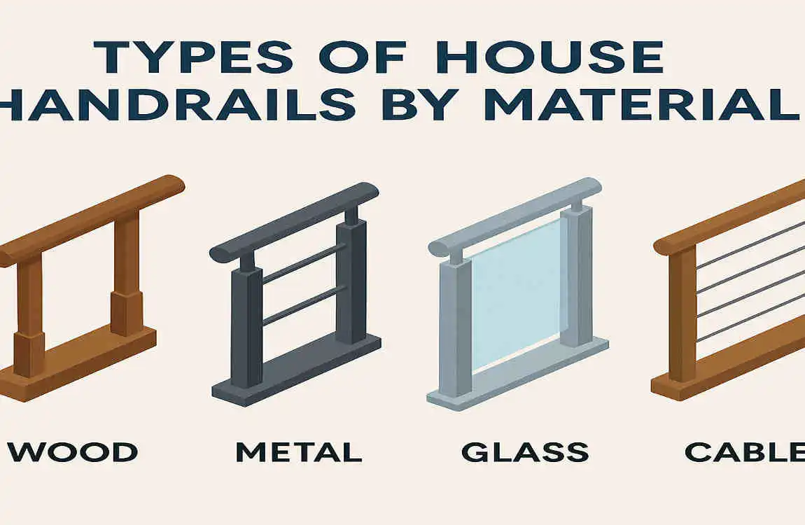 Stylish & Safe: Top Types of House Handrails