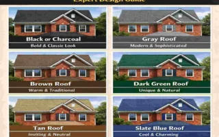 best color roof for red brick house