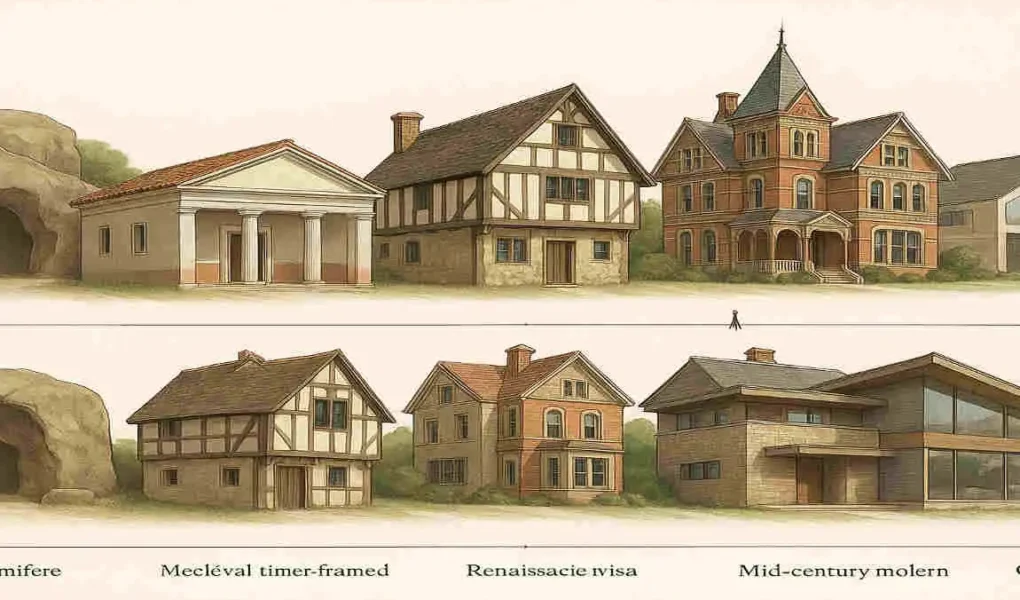 how has house architecture changed over time