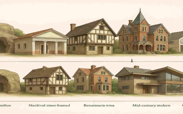 how has house architecture changed over time