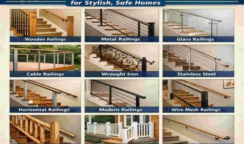types of house handrails