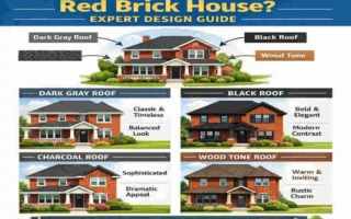 best color roof for red brick house