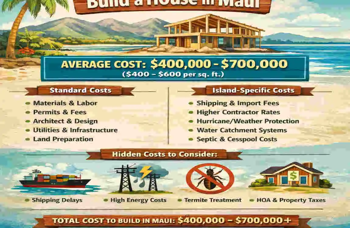 how much does it cost to build a house in maui
