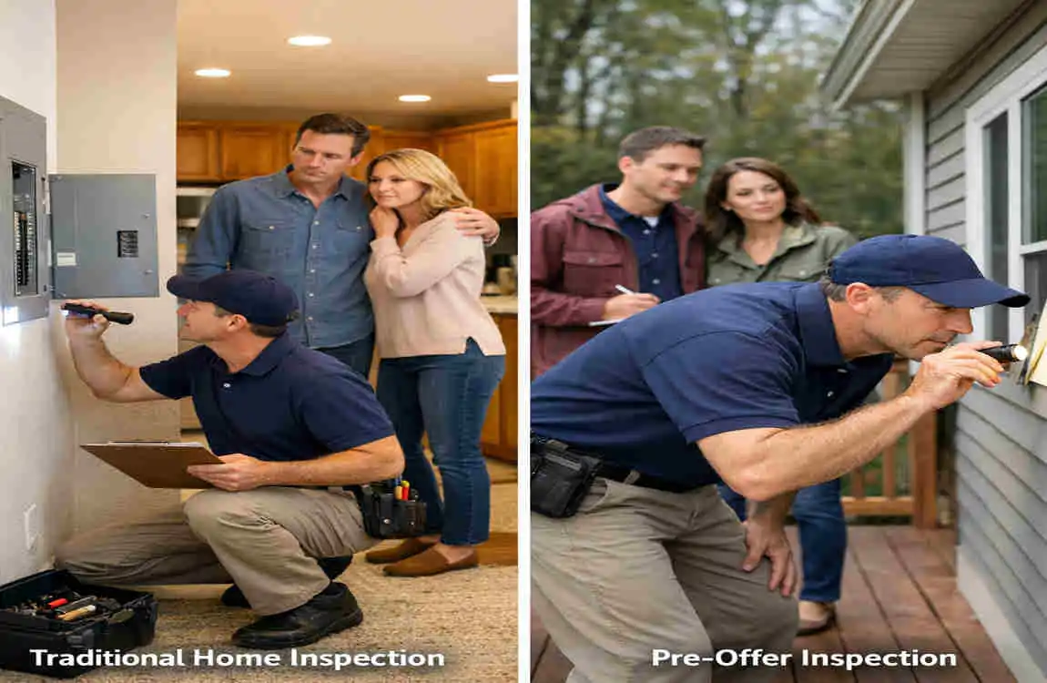 can you do a home inspection before making an offer