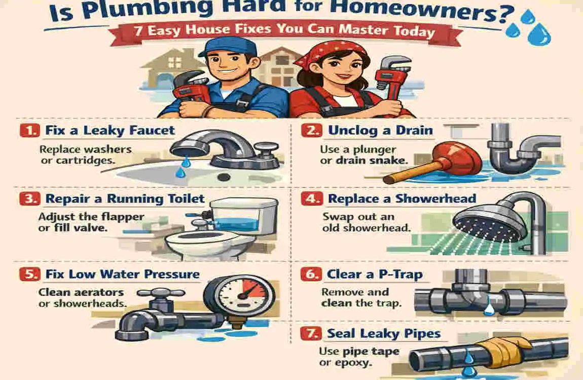 Is Plumbing Hard for Homeowners? 7 Easy House Fixes You Can Master ...