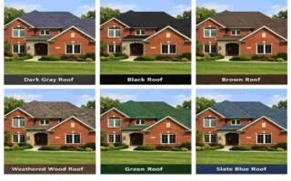 brick house roof color