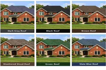 brick house roof color