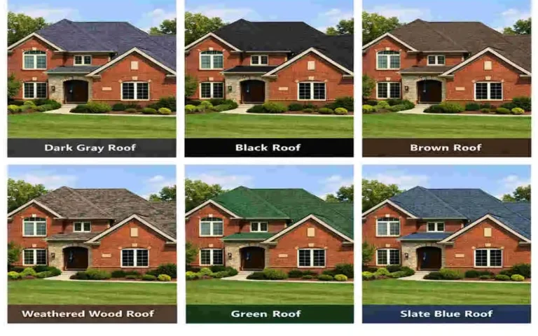 brick house roof color