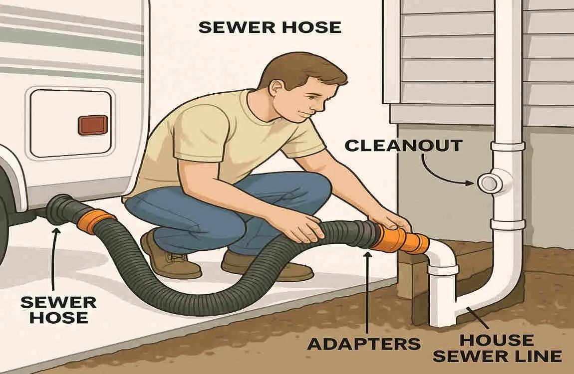 How to Safely Connect Your RV to House Sewer Lines