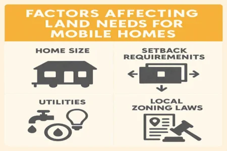 how much land is required for a mobile home