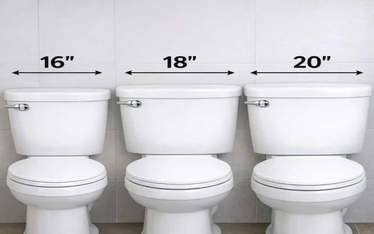 how wide is a toilet tank