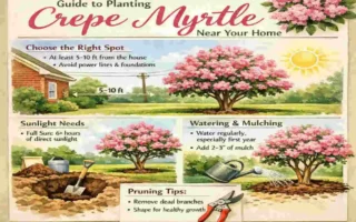 how far to plant crepe myrtle from house