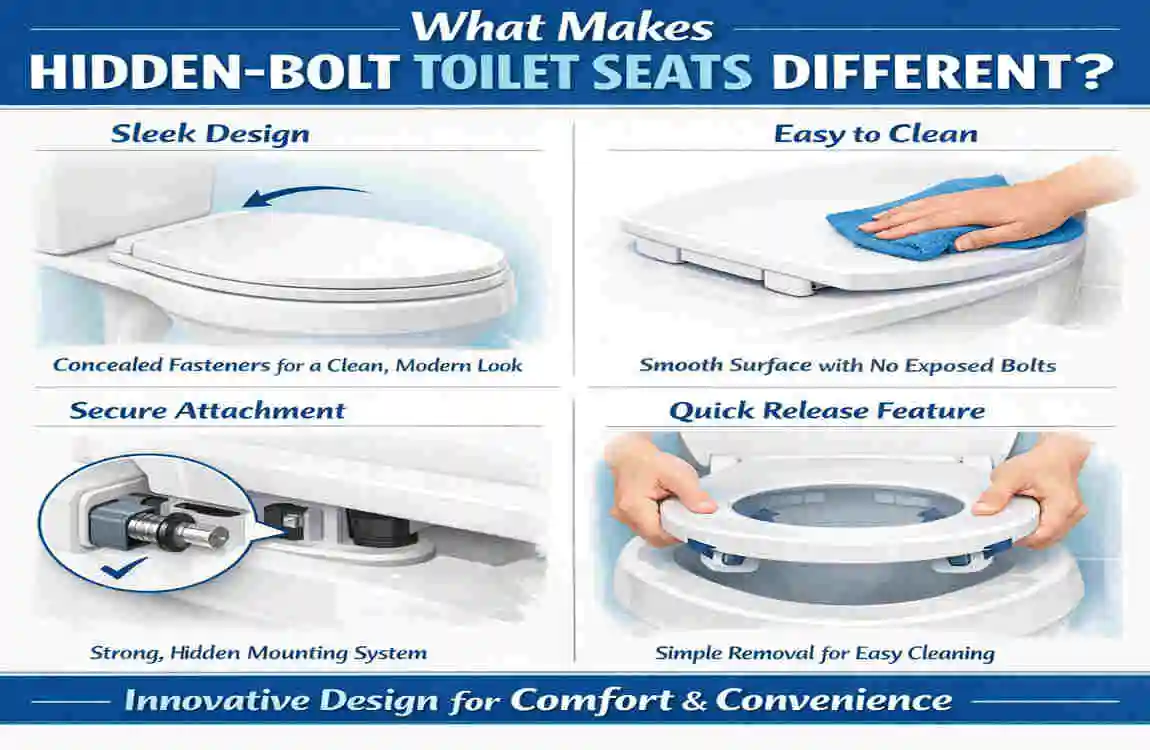 how to change toilet seat with hidden bolts