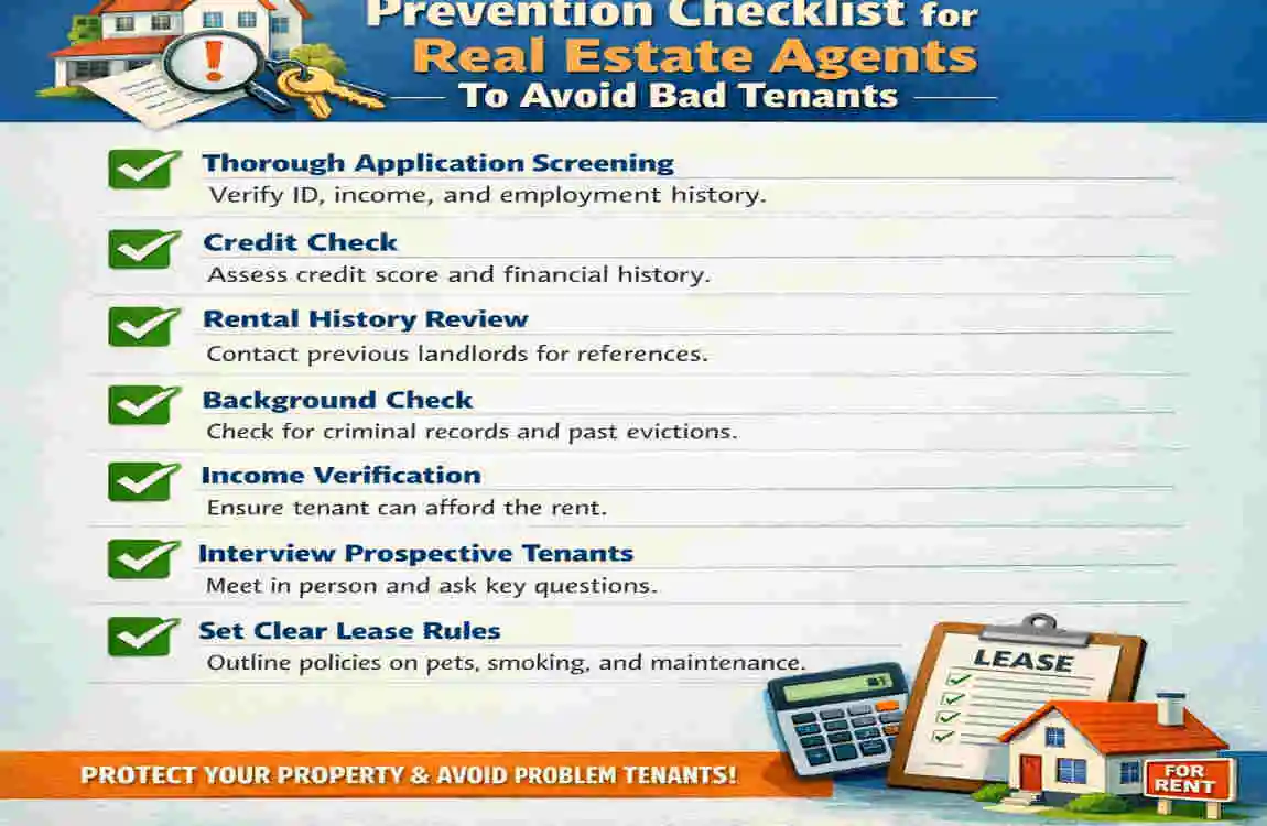 are real estate agent liable for bad tenants