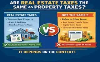 are real estate taxes the same as property taxes