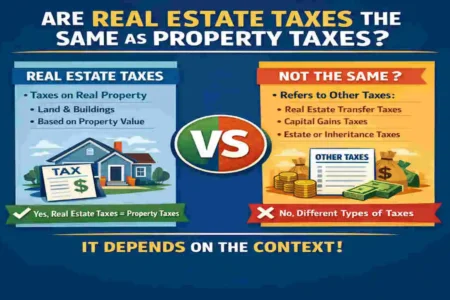 are real estate taxes the same as property taxes
