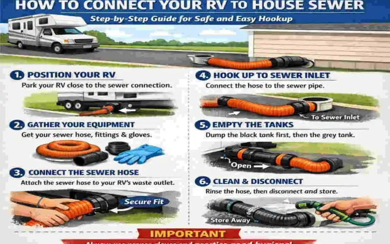 how to connect rv to house sewer