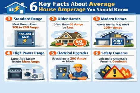what is the average amperage of a house